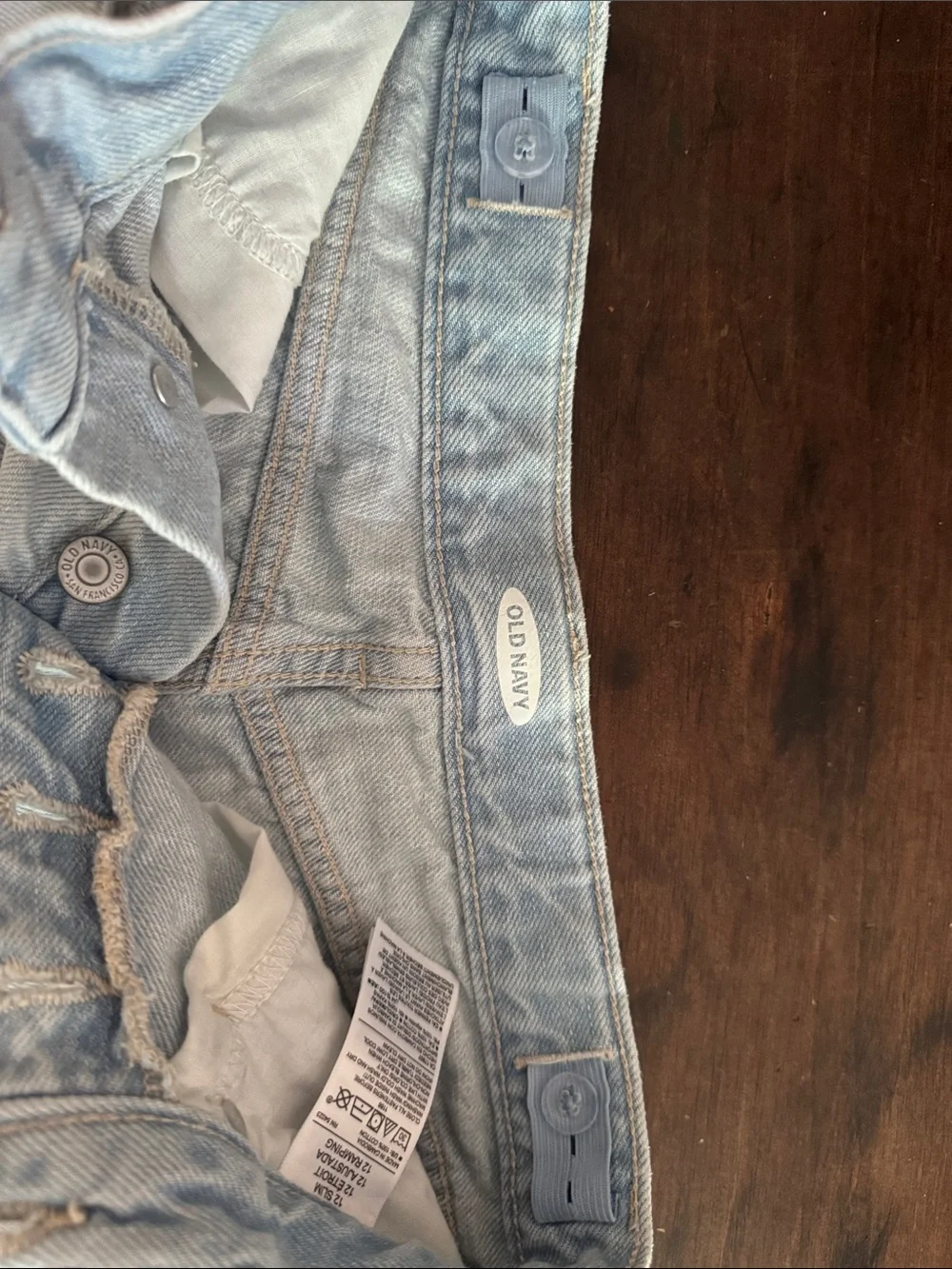 NWOT Old Navy Light Blue Distressed Kids Denim Shorts